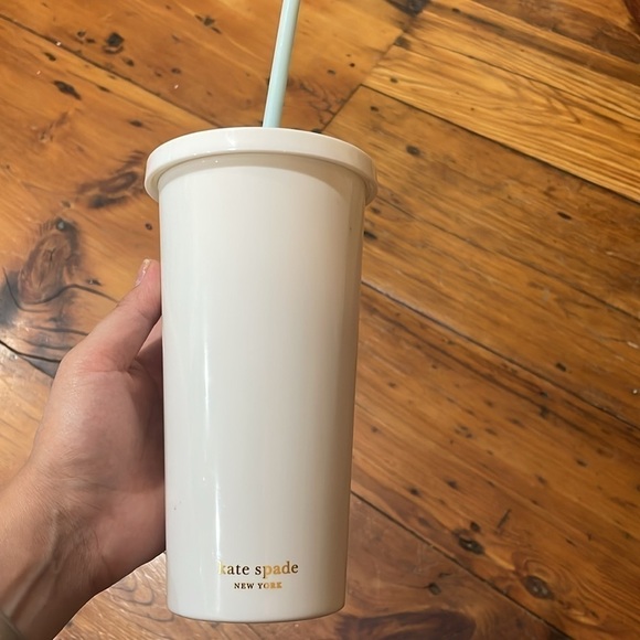 Kate Spade New York Miss To Mrs Tumbler Bachelorette w/ Lid & Straw 20 oz. - Picture 2 of 5